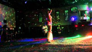 Go Go Dancer Rave Dancing at Hooligans Bar in San Antonio Texas [upl. by Ylrevaw]