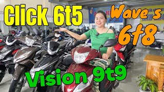 Chơi lớn Click 6t5 WaveS 6t8 Vision 9t9 siêu đẹp máy ZiN AB125 Future Janus ở Anh Khoa Bình Dương [upl. by Wojcik]