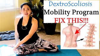 Dextroscoliosis Gentle Yoga Pilates Mobility Program Fix [upl. by Dine925]