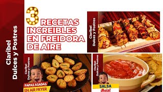 3 deliciosas recetas en freidora de aire facil y rapido para verano [upl. by Radbourne389]