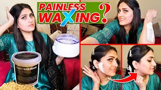 Painless Wax For Face Body amp Private Area Waxing  Natasha waqas [upl. by Crystal255]