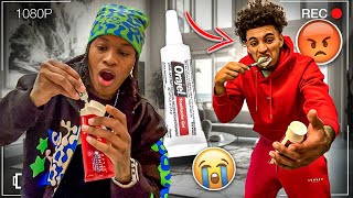 I Replaced Jordan TOOTHPASTE To See His ReactionNEVER AGAIN [upl. by Hudgens]