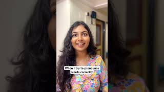 Wrong pronunciation feels right🤨 aisaa kyuu  Princy Parikh englishisajoke vocabulary words [upl. by Janaya]