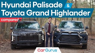 2024 Toyota Grand Highlander vs 2024 Hyundai Palisade [upl. by Yalhsa]