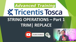 TRICENTIS Tosca 160  Lesson 38  String Operations – Part 1  Trim  Replace [upl. by Weitzman692]