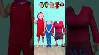 Spiderman VS Kissy Missy VS Hulk shorts by Leisifamily [upl. by Eliath]