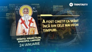 Sfântul Ierarh Filon Episcopul Carpasiei  24 ianuarie Sinaxar [upl. by Legir]