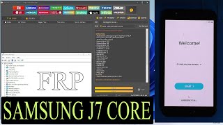 SAMSUNG GALAXY J7 CORE J701F J101M FRP BYPASS VIA UNLOCKTOOL [upl. by Fachan]