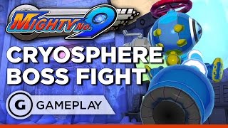 Cryosphere  Mighty No 9 Boss Fight Gameplay [upl. by Menendez]