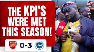 Arsenal 03 Brighton  The KPIs Were Met This Season Kelechi [upl. by Gorlin]