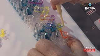 TUTORIEL  Comment créer son 1er bracelet élastique en chaine Loom [upl. by Cirilo]