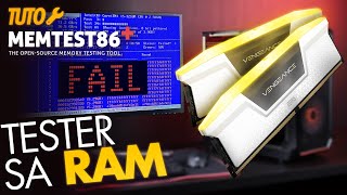 TUTO Comment tester sa RAM  Mémoire vive  Memtest86 [upl. by Nedlog]