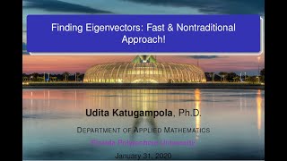 Finding Eigenvectors Fast and Nontraditional Approach [upl. by Yeltsew202]