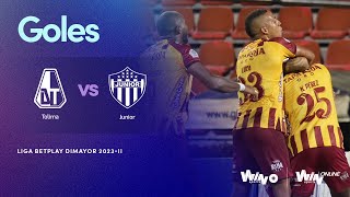 Deportes Tolima vs Junior goles  Liga BetPlay Dimayor 20232  Cuadrangulares  Fecha 1 [upl. by Beverlee]