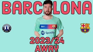 NEW FC Barcelona 202324 Away Jersey Unboxing Fofoshop3 fcbarcelona [upl. by Tai]