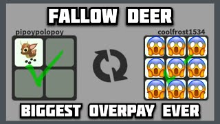 OMG😱 Shocking overpay for my FALLOW DEER 😍 Adopt me Roblox [upl. by Nivalc]