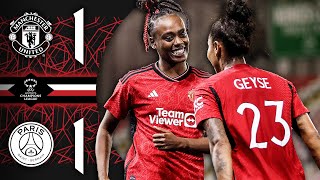 All To Play For 👏  Man Utd 11 PSG  Womens Champions League Highlights [upl. by Rayna503]