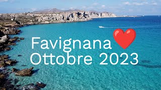 Favignana  OTTOBRE 2023 [upl. by Mickelson332]