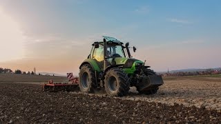 DeutzFahr Agrotron 6160 C Shift beim Grubbern GoPro FullHD [upl. by Yniattirb]