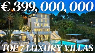 Top 7 MOST INCREDIBLE Luxury Villas on the French Riviera [upl. by Cowan]