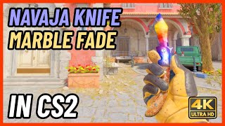 ★ CS2 Navaja Knife Marble Fade  CS2 Knife InGame Showcase 4K [upl. by Esyle]