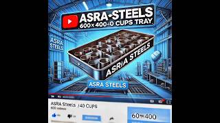 Durable 600x400 40 Cups Tray  Premium Bakeware by Asra Steels [upl. by Janaya610]