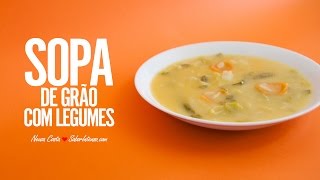 Sopa de Grão com Legumes [upl. by Jaqitsch599]