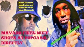 Mavado answers Popcaan directly EPIC 2017 LYRICAL CLASH [upl. by Cohlette742]