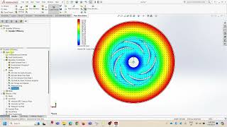 Solidworks Flow Simulation  Rotating Region Pump Impeller Part 33 [upl. by Namaj764]