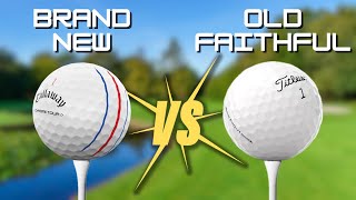 Golf Ball Showdown CALLAWAY CHROME TOUR vs TITLEIST PRO V1 [upl. by Menon]