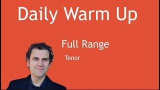 Daily Singing Warm Up  Tenor [upl. by Aicila]