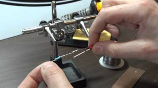 How To Solder simple electronic joints LEDs and resistors  James Bruton [upl. by Emelun]