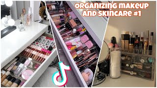 Organizing makeup and skincare  TikTok Compilation 1 [upl. by Edieh]