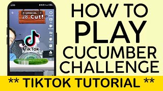 How to play the viral cucumber cutting game on Tiktok 2024 [upl. by Sreip893]