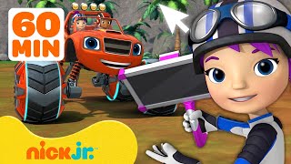 Fix Blaze Power Tires w Gabby in Blaze and the Monster Machines 🛞 60 Minute Compilation  Nick Jr [upl. by Rennie]