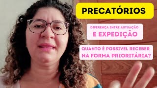 QUAL DIFERENÇA DE AUTUAÇÃO E EXPEDIÇÃO DO PRECATÓRIO EU PRECISO ABRIR UMA CONTA NOVA PARA RECEBER [upl. by Aihsetal]