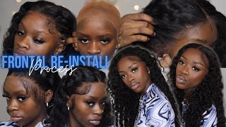 DIY How To Lay A Lace Frontal Wig With Got2B Glued Gel [upl. by Harmonie]