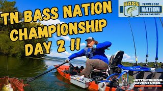 Big Bass Fishing on Lake Guntersville  TN BASS Nation Kayak Series Championship day 2 [upl. by Bird]