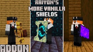 Raiyons More Vanilla Shields addon Minecraft pe 121 bedrock edition [upl. by Olive]