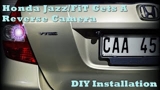 Honda Jazz Reverse Camera  DIY Installation [upl. by Majka]