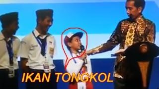 Video viral anak sd salah ucap ikan tongkol di depan pak jokowi [upl. by Irovi418]