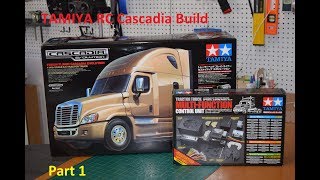 Tamiya RC Freightliner Cascadia Build Part 1 [upl. by Truman255]