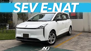 Un auto eléctrico específico para plataformas de movilidad  SEV ENat  Primer vistazo [upl. by Suivat]