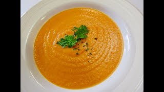 CREAM OF CARROT SOUP  Healthy amp Hearty  Organic SOUP Recipe [upl. by Tehcac]