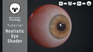 How to create Realistic Eye Shader in Marmoset Toolbag 4 [upl. by Hinkel]