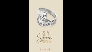 Making a DIY Ring with ImpressArt Spoon Blanks [upl. by Asirac]