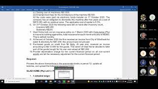 CAC710S  Year End Adjustments Part 2NUST [upl. by Aihsemot]