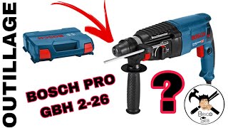 Perforateur burineur BOSCH PRO GBH 226  Test et avis  Brico seb [upl. by Grey316]