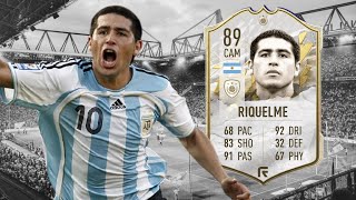 FIFA 22 ICON RIQUELME 89 PLAYER REVIEW  FIFA22 ULTIMATE TEAM [upl. by Henderson]