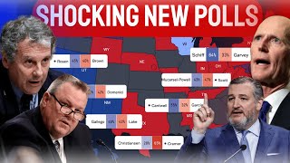 2024 Senate Map Predictions Based on the Latest Polls in Every State [upl. by Aicemak]